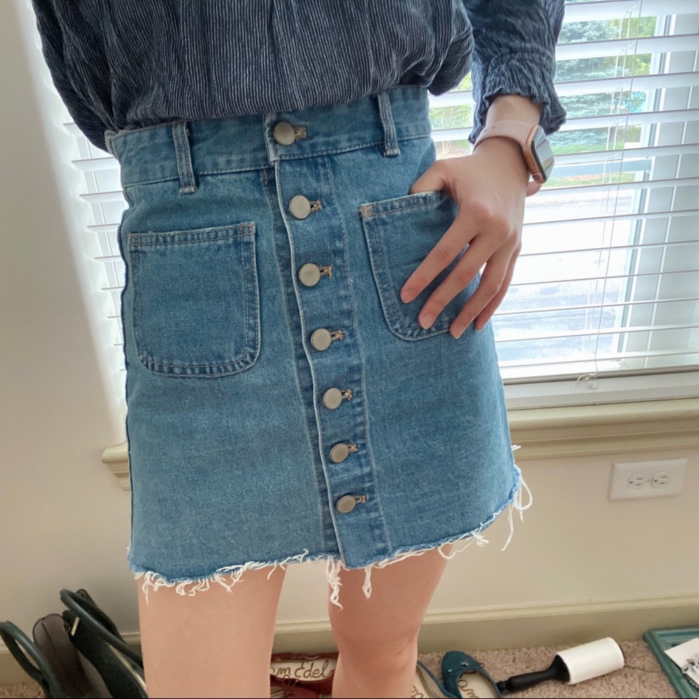 Zara denim skirt